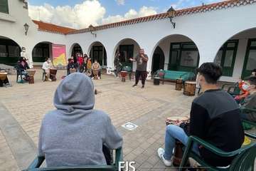 Taller de percusión africana en la Casa de la Juventud de Telde/Francisco Javier Santana.